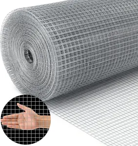 [New Deal] 19 Gauge Hardware Cloth 1/2 inch Chicken Wire Fence Galvanized Welded Cage Wire Mesh Roll  Poultry Netting Cage Fence