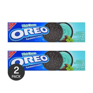 Oreo Korea Sandwich Cookie Mint Choco 2.82 oz*2【2 Packs】