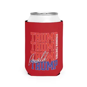 Red Trump Can Cooler Sleeves – Keep Your Drinks Cool & Show Your Support in Style