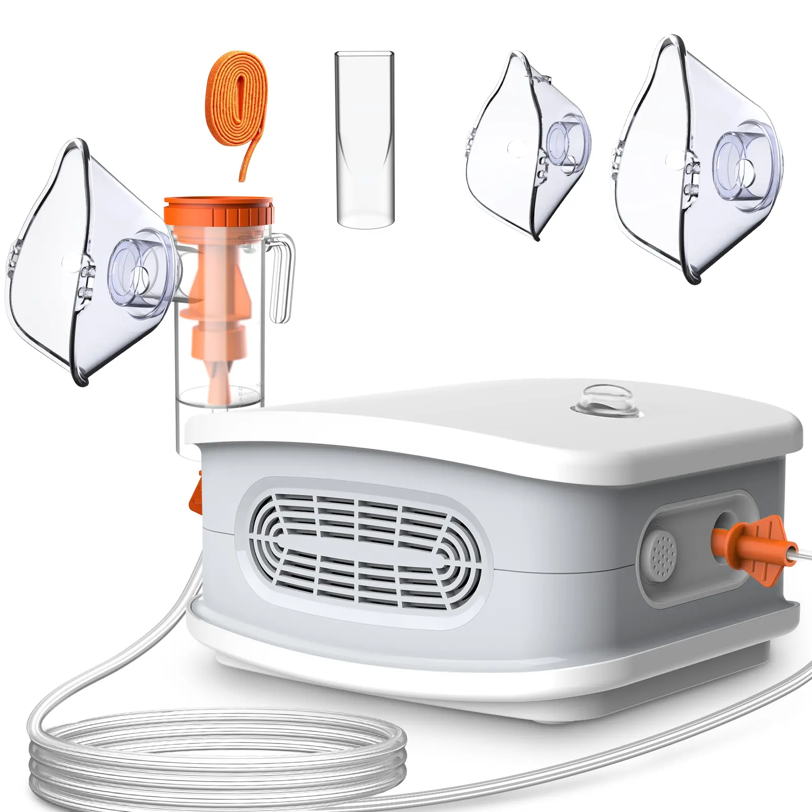 Compressor Nebulizer Kit for Home Use, Desktop Nebulizer Kit with Adult & Child Masks, Tubing and Mouthpiece campingessentials homeessentials