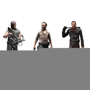 10cm The Walking Dead Season 8 Rick Grimes Daryl Dixon Negan Hot Action figure toys collection doll Christmas gift with box