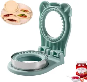 Uncrustable Sandwich Maker Sealer Cutter Stainless Steel PB&J Uncrustable Maker for Kids Lunchboxes & Quick Snacks Sandwich Cutter Mold Round Sandwich Cutter Sealer