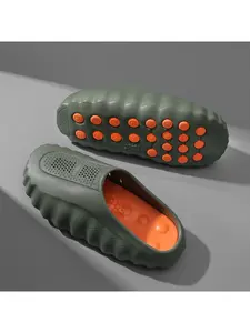 Outdoor Slippers, Couple's Half Bag, Breathable and Comfortable, Soft Sole, Massage Particles, Sports Sandals, Casual Men's and Women's Water Wading Beach Shoes