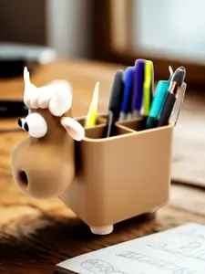 MooBox – 3D Printed Cow Pencil Holder | Cute Desk Organizer with Personality!