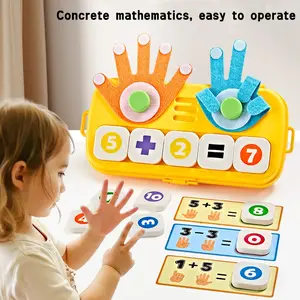 23pcs/25pcs Educational Finger Number Puzzle with Storage Box, Early Learning Toy for Home Kindergarten, Logic Development Game