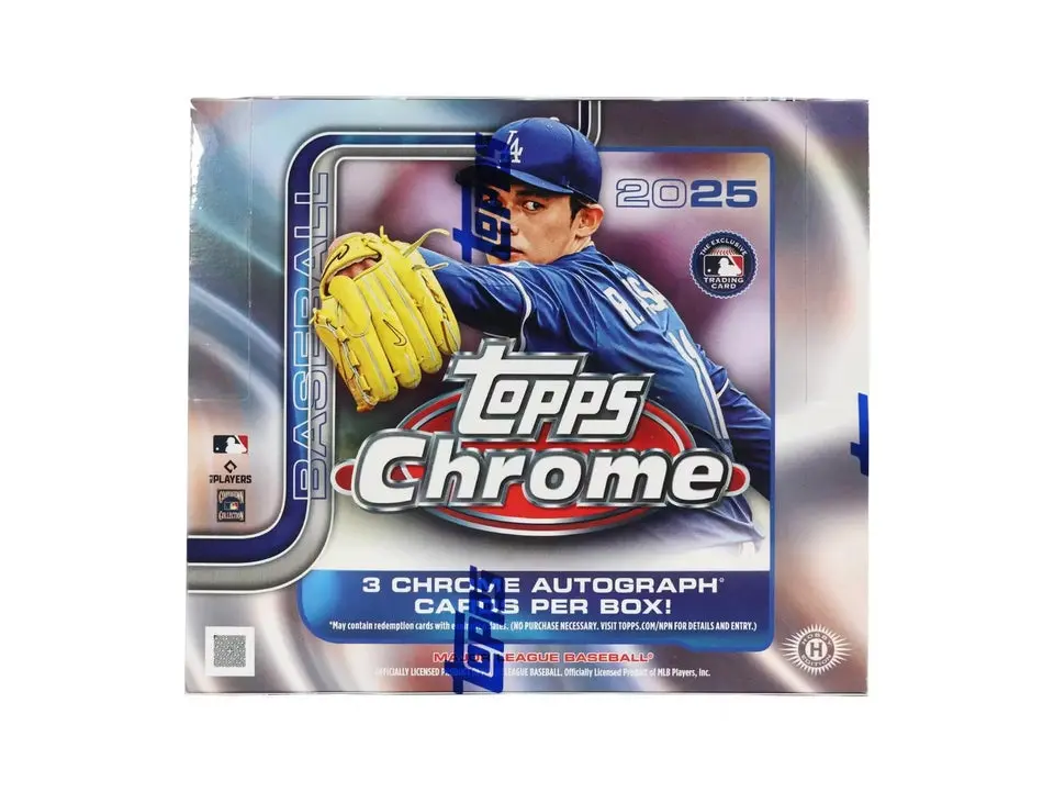2025 Topps Chrome Baseball Jumbo Hobby Trading Cards