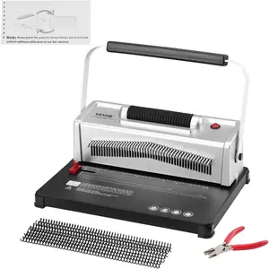 VEVOR Coil Binding Machine, Manual Book Maker 34-Holes Binding 120 Sheets, Punch Binder with Adjustable Side Margin, for Letter Size, A4, A5VEVOR Super Brand Day