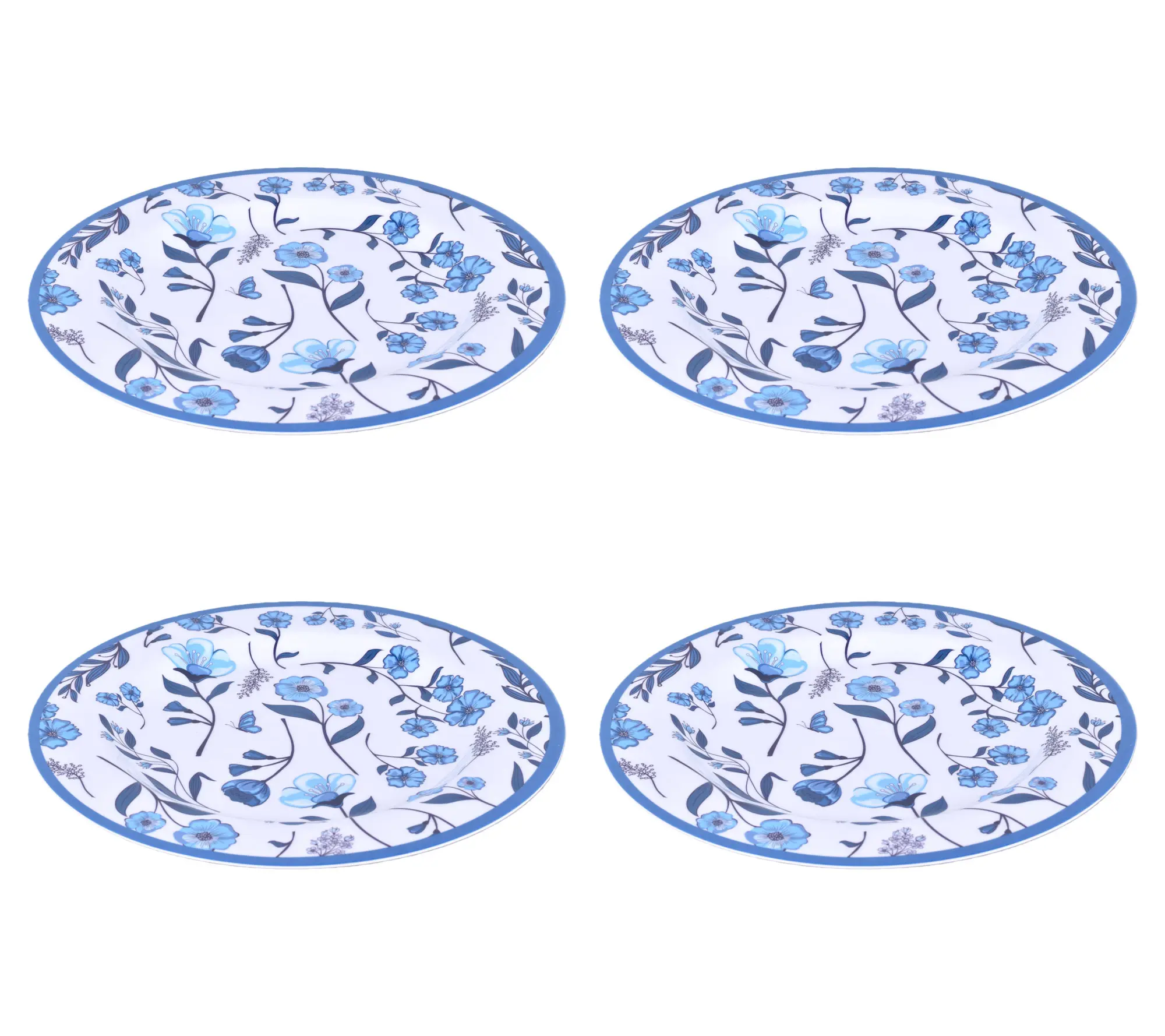 Temp-tations Set of 4 Melamine Dinner Plates