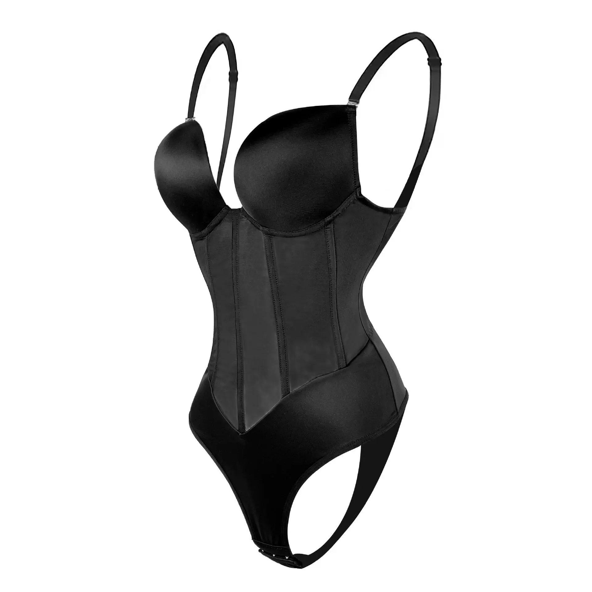 Women's Solid Color Strapless Backless Corset, 1 Count Tummy Control Fit Shaper, Compress Shapewear, High Stretch Seamless Shaper for Daily Wear, Waistband, Shapewear