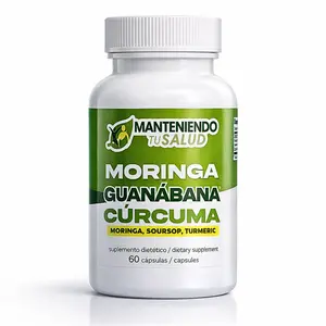 Manteniendo Tu Salud Moringa Guanabana & Curcuma Herbal Formula Immune Support 90 Capsules Dietary Supplement Natural