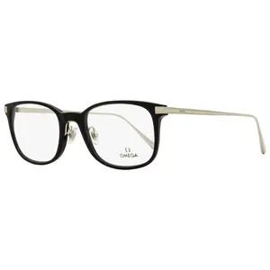 Omega OM5039 Rectangular Eyeglasses 001 Black/Ruthenium 53mm