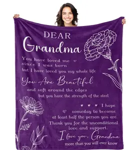 Grandma Gifts Blanket 50" X 60", Gifts For Grandma, Grandma Birthday Gifts, Great Grandma Gifts, Birthday Gifts For Grandma, Gigi Gifts For Grandma, Nana Gifts, Grandmother Gifts Throw