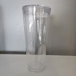 24 oz Snowglobe Acrylic Tumbler w/ UV DTF Wrap | Custom Design
