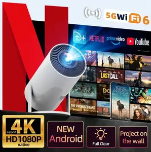 HUASHIJIE 4k Home Ultra HD 5G Projector Multi Functional Immersive Home Cinema
