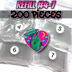 RE-FILL TIPS (#4-7) - XXL COFFIN (NO C-CURVE)