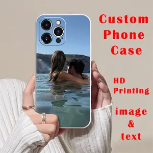 Personalized Photo Phone Case Custom Picture Design Your Own Phone Cover for iPhone16 15 14 13 12 11 Pro Max Full Protection TPU Cover for Friends Family Gifts