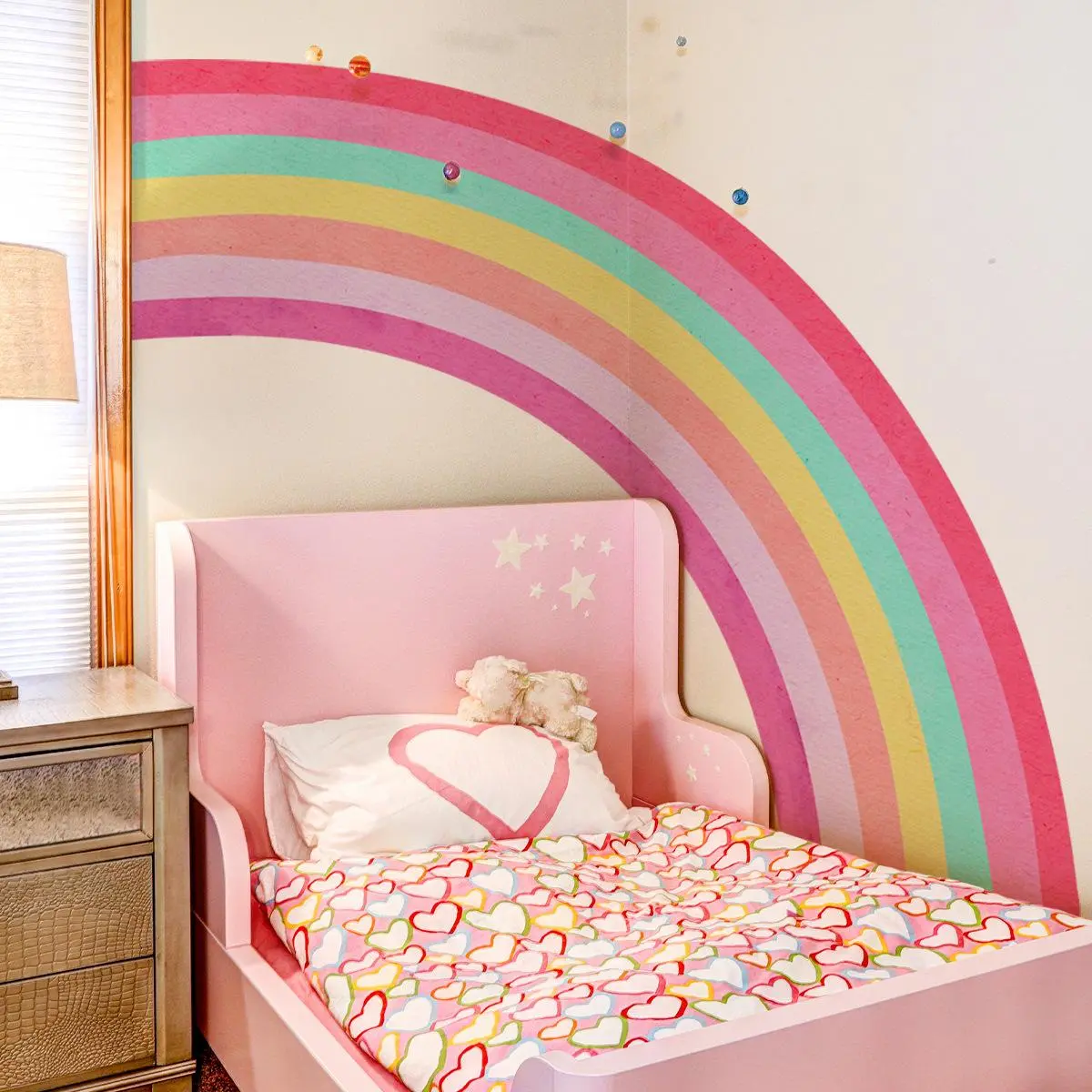 Colorful Rainbow Pattern Wall Sticker, Self Adhesive Wall Decal, Wall Art Decorative Sticker, Interior Wall Decor, Wall Art Stickers for Home Bedroom & Living Room, Decoration Sticker, Ornaments