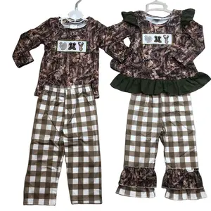 Kids Boy Camo Pants Set Camo Hunting Outfit Deer Turkey Boots Set