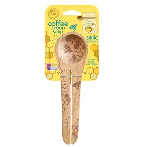 Beechwood - Coffee Scoop & Clip - Honey Bee