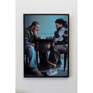 Drake And J Cole Jodeci Freestyle Song by Drake But Messi And Ronaldo Playing Chess Style poster