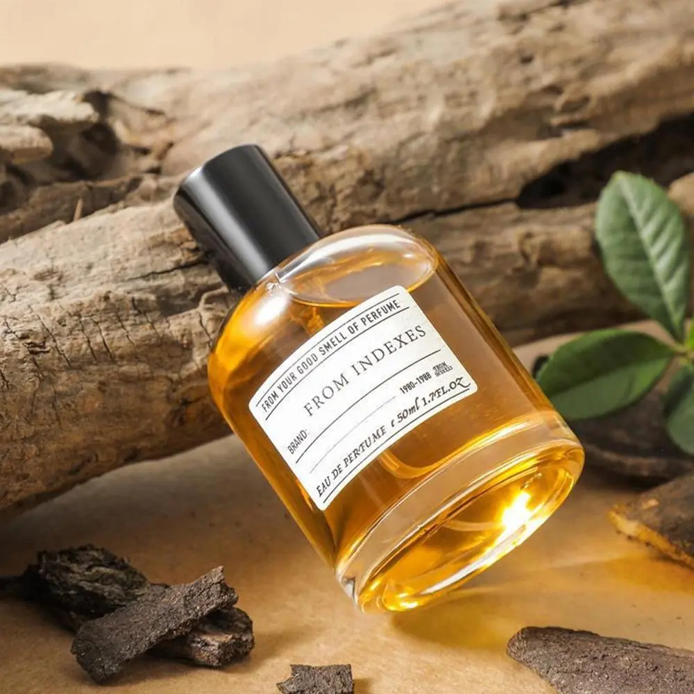 50ml Wooden Aromatherapy Perfume, Fragrance for Men and Women, Aromatic Woody Fragrance, Cozy Vanilla Bourbon Natural Essential Oil, Earthy Woody Scent, Captivating Scent, Aromatic Fragrances