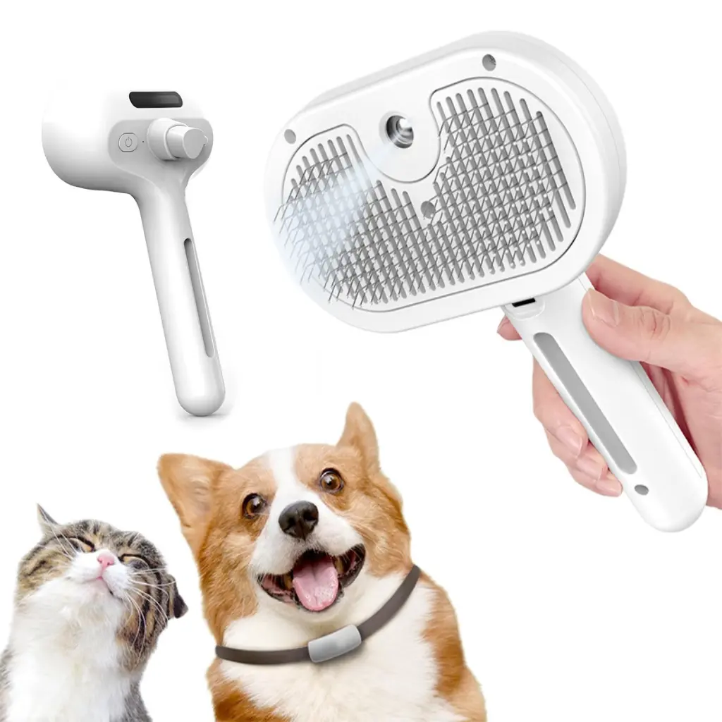 Pet spray hair removal comb, one button hair removal comb, spray odor removal, cat brush, dog beauty brush
