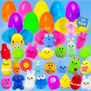 24-Pack Prefilled Easter Eggs with Phone Straps & Charms - Mobile Phone Accessories for Kids, Egg Hunt Prizes, Classroom Supplies, Egg Hunts