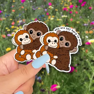 Punch the Monkey Sticker, Viral Baby Monkey Decal, Anti Bullying Sticker