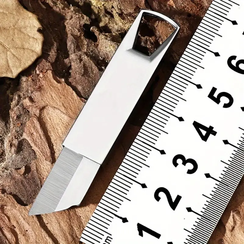Titanium Alloy Mini Multi-Function Keychain Knife - Portable EDC Sharp Pocket Folding Keychain Tool for Package Opening, Survival; Lighter Accessory Home Supply, Keychain Tools