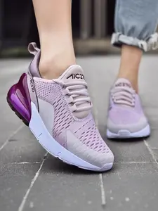 Men's Couple Sport Shoes New Breathable Lightweight Casual Sneakers Air Cushion Soft Sole Shock Absorption Odor Resistant Running Shoes