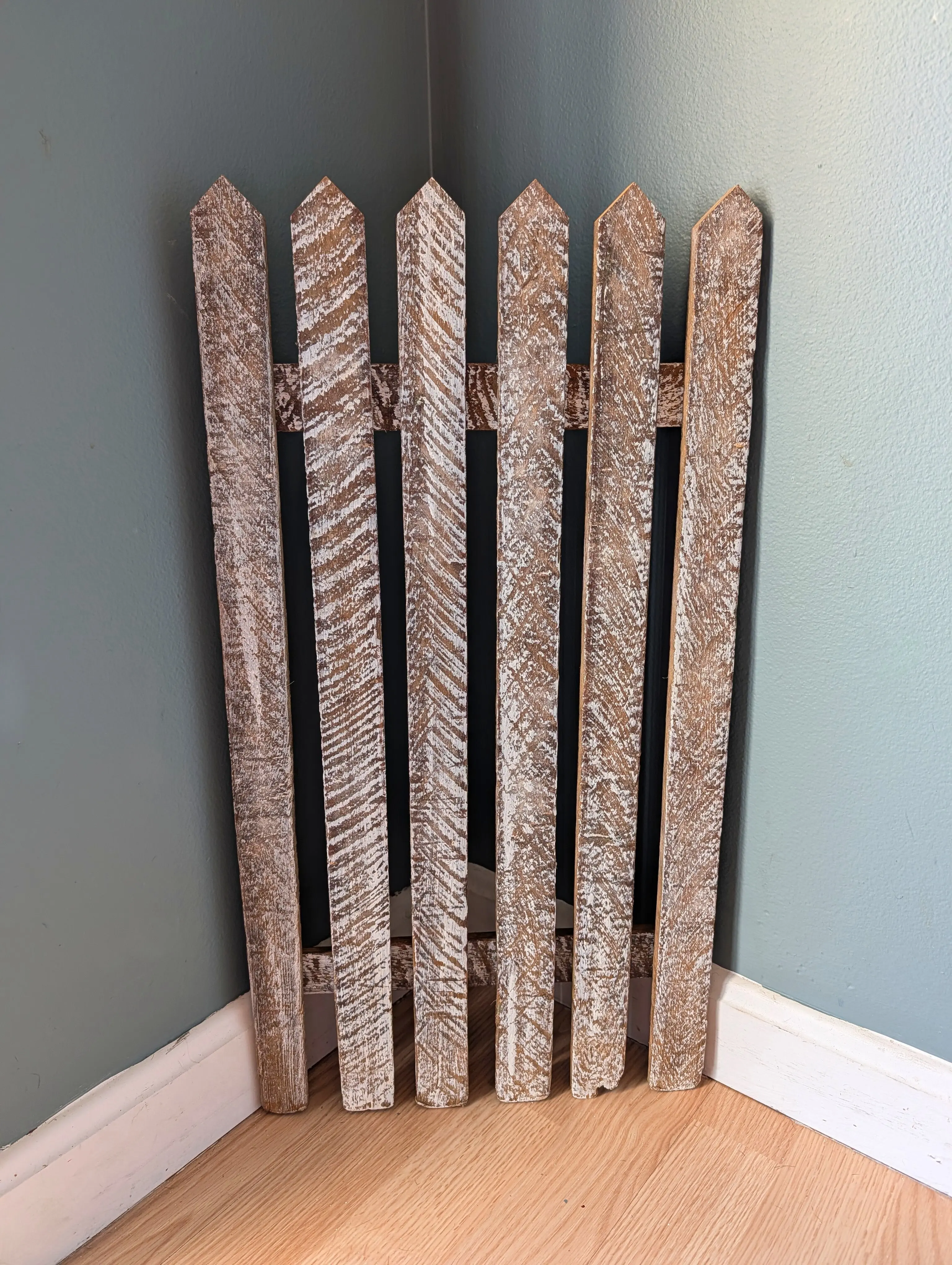 Amish made Wooden Fence Sign | Rustic Farmhouse Decor | Home Accent | Picket Fence