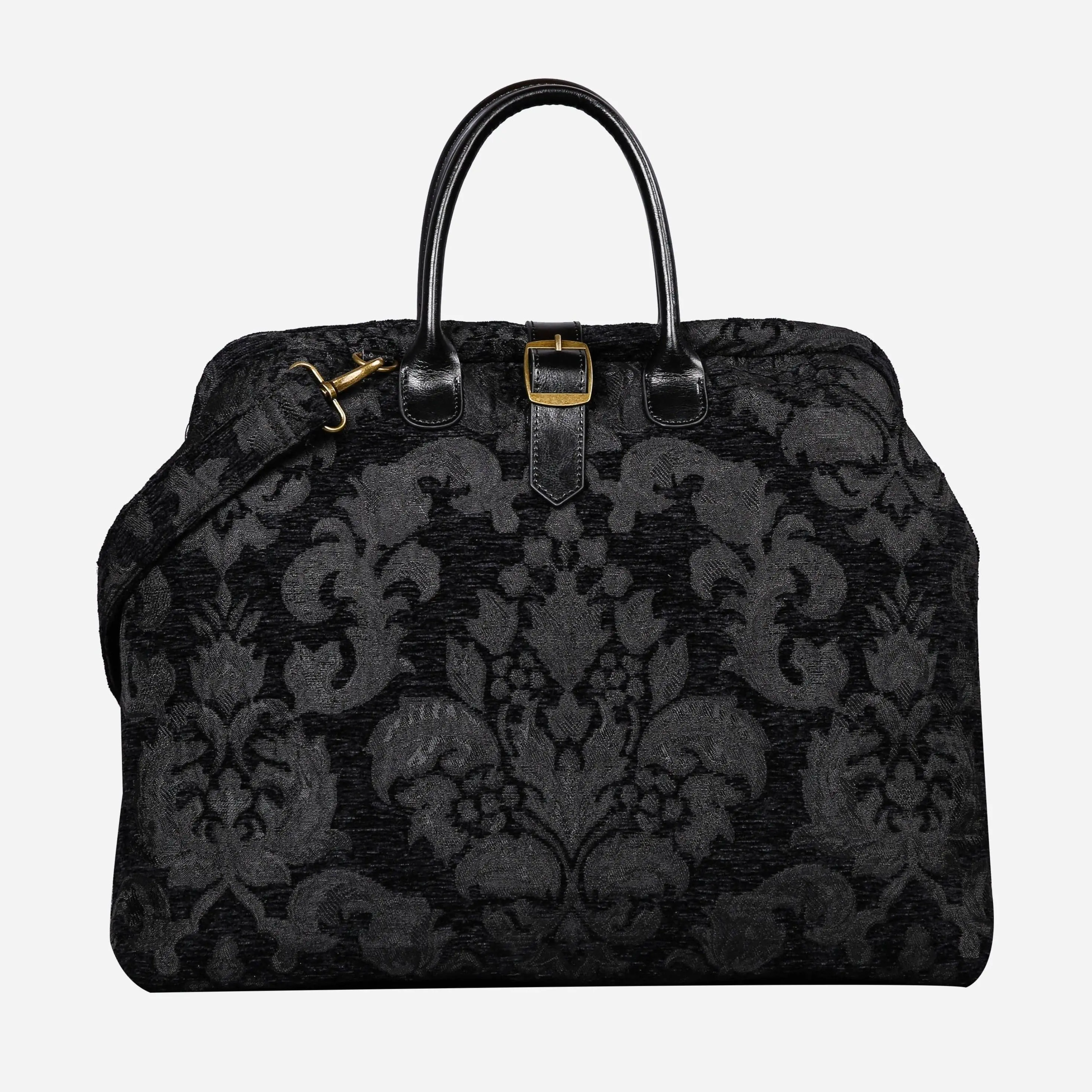 Victorian Blossom Black/Black Mary Poppins Weekender