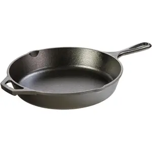 Limited time Deal-10.25 Inch Cast Iron Pre-Seasoned Skillet – Signature Teardrop Handle - Use in the Oven, on the Stove, on the Grill