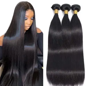[Ashine] 30 inches Luxury Salon Brazilian Virgin Bundles 100% Human Hair Straight Body Wave Deep Wave Deep Curly Wigs Glossy Hairbundles
