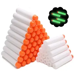 100Pcs Refill Darts for Nerf N Strike Elite 2.0 Glow At The Dark Bullets Pack - White Pistola De Airsoft