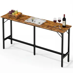 71 Inch Bar Table, Bar Height Pub Table, Counter Height Bar Table, Rectangular High Top Coffee&Dining Table,for household