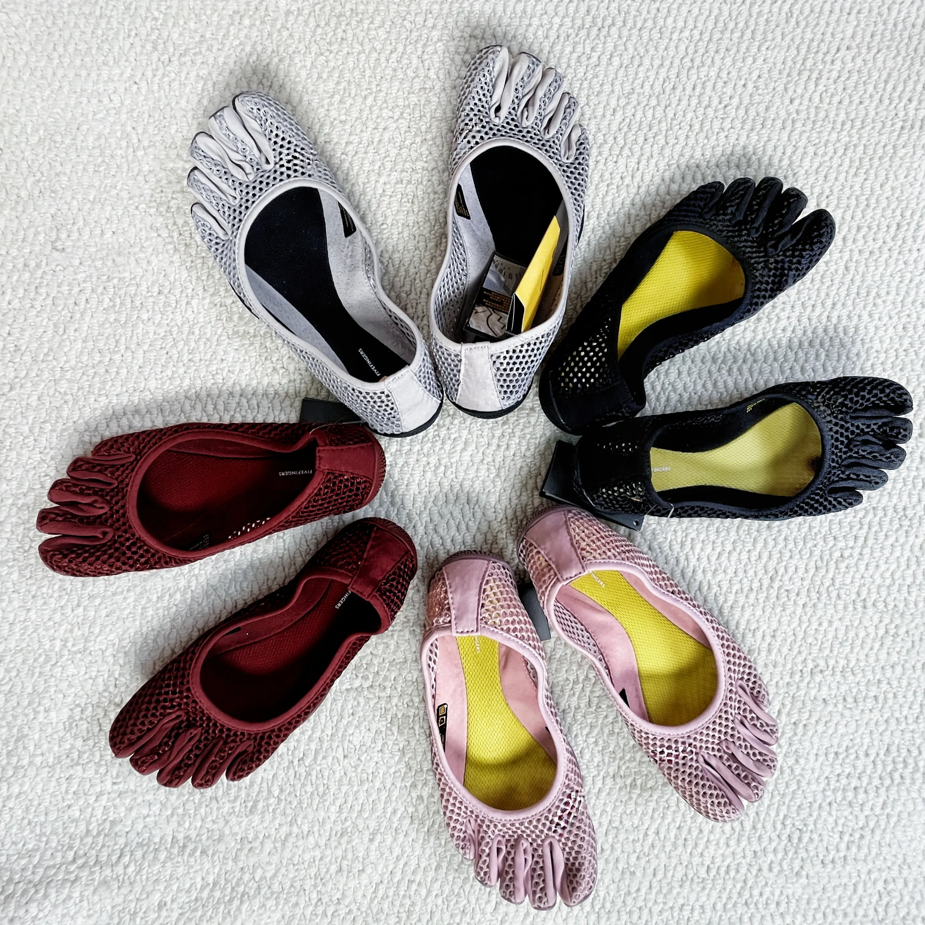 Five-Finger Shoes Women's Split-Toe Toe Shoes - Barefoot Feel Sports Footwear for Yoga Pilates Lightweight