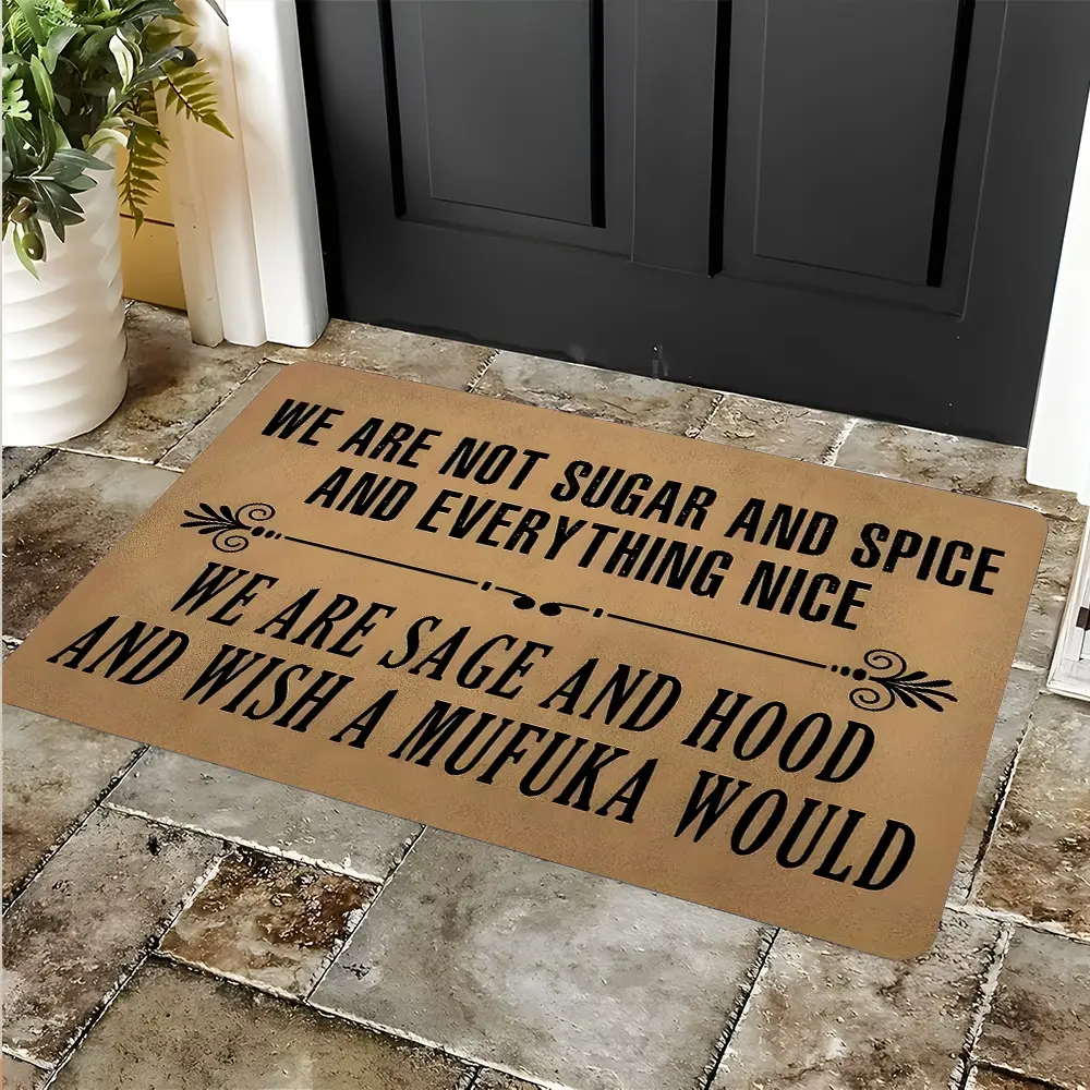 Rubber Entrance Doormat, Cute Text Design Doormat, Humorous Entrance Rug, Home Decorative Rugs, Absorbent Floor Mats, Anti-slip Quick drying Soft Carpets, Home Decor, Entryway Floor Mat, Home Decoration Mat, Gifts for Christmas
