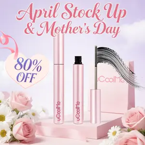 uCoolMe Lengthening and Curling Mascara 3D Eyelash Iron Magic Wand Mascara Black Long Lasting Waterproof Smudge Proof 24 Hour Wear Natural Extension Thickening Effect Ultra Fine Volumizing Makeup Cosmetics TikTokShopHolidayHaul