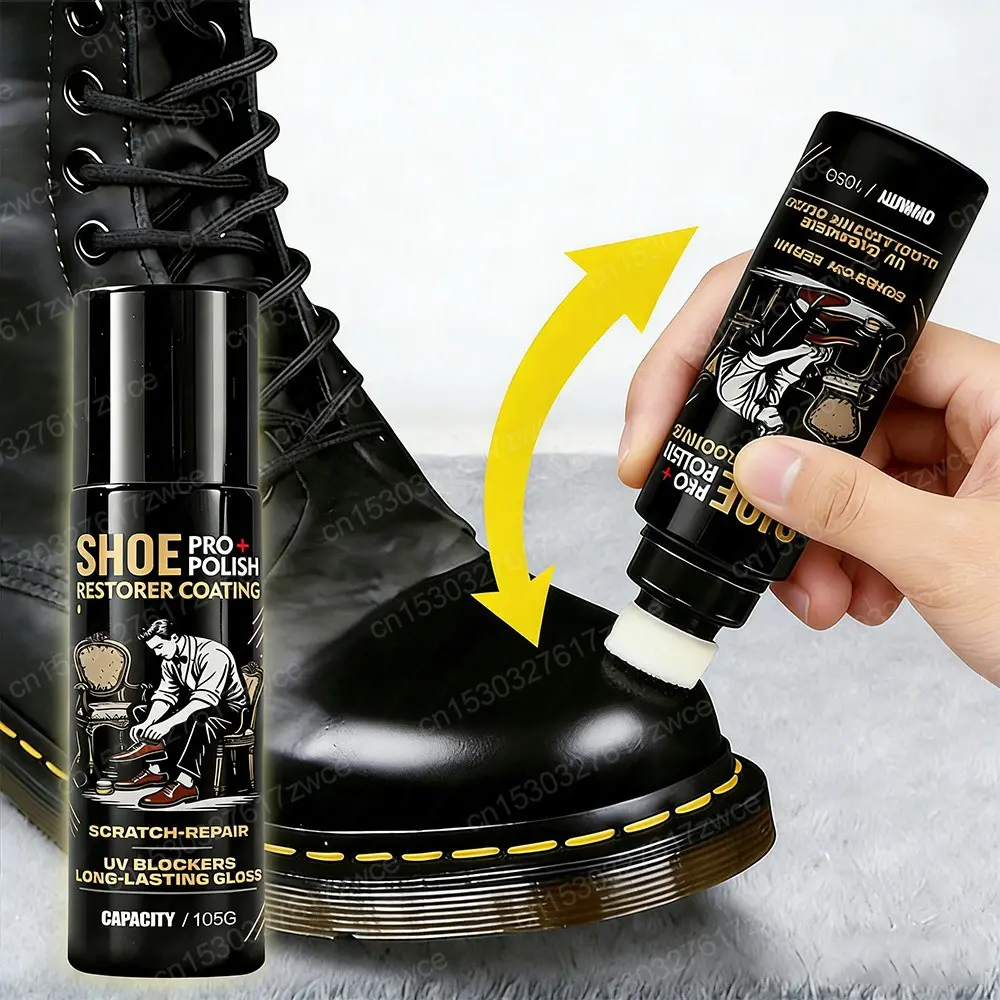 Leather Shoe Repair Gloss Enhancer Crystal Transparent Bag & Shoe Update Wax Coating Agent Return Shine Plastic Polisher Boot Polish