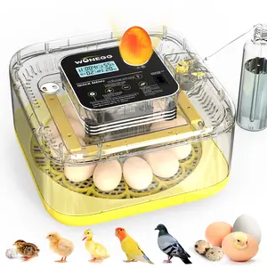 12 Egg Incubator for Hatching Eggs, Egg Incubators with Automatic Egg Turning, Temperature and Humidity Control, Egg Candler, Automatic Water Bottle Refill, Incubator for Chicken, Ducks, Goose