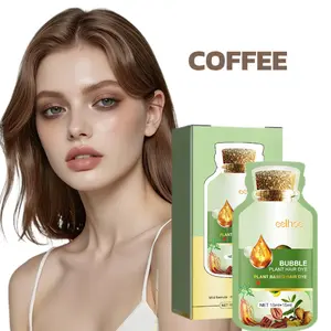 Natural Plant Hair Dye, New Botanical Bubble Hair Dye 30ml 10Packs/Box, Pure Plant Extract for Grey Hair Color Bubble Dye, New Botanical Bubble Hair Shampoo(Coffee)