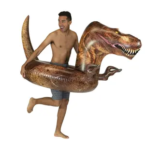 PoolCandy T-Rex Dinosaur Pool Float – Jumbo 48” RealPrint® Edition – The Ultimate Apex Float