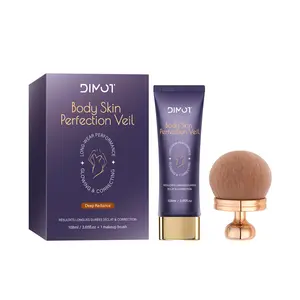 Glow Tone-Evening Body Coverage Set – 3.65 oz Luminous Perfector + Large Buffer Brush |   Conceals Scars & Tattoos, Evens Skin Tone with Subtle Shimmer, Blendable Formula for All-Day Radiance