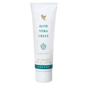 Forever Living Aloe Vera Gelly - Pure Aloe Gel for Soothing Moisturizing & Conditioning - Vegan Gluten-Free - 4 fl oz Tube Hydrate Calming Skin Repair Dry Skin Care Hydrating Moisture