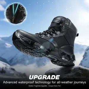 Hiking Non-Slip Waterproof High Boots Work shoes Safety shoes Lightweight and breathable Zipper for easy on and off boots Cushioning air cushion  long-term standing without tiring feet Hiking and climbing travel shoes TikTokShopBlackFriday