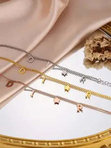 Women's Simple Style Letter Necklace, Star Shape Decoration Jewelry Gift for Women Daily Wear Accessories Elegant Design