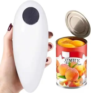 One Touch Electric Can Opener Fits Almost All Can Sizes for Seniors with Arthritis, Hand Held Battery Operated Can Opener with Smooth Edge, Food Safe Kitchen Gadgets Automatic Can Opener for Kitchen