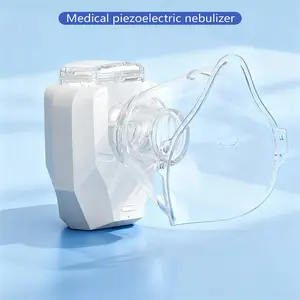 1PCS Portable Nebulizer  with 400mA LithiumBattery for Adults & Kids ,  Home Nebulizer, Rechargeable Mesh Nebulizer, Includes Face Mask and Mouthpiece, Features a Compact and Self-Cleaning Design, Suitable for Home Use, Travel, Respiratory Assistance