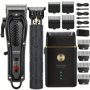 2/3-Piece Men's Grooming Set｜Cordless Hair & Beard Trimmer, Hair Clippers Set with LED Display, USB Charge. Precision Home Kit & Perfect Holiday Gift